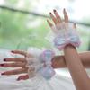 Sweet Cute Wrist Cover Hand Sleeves Detachable Fake Flared  Cuff Elastic Sweater Blouse Decorative Sleeves Cosplay Accessory