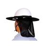 Casco di sicurezza riflettente per edilizia, protezione per il collo, casco parasole, strisce riflettenti, kit di protezione solare estiva, prevenzione delle scottature
