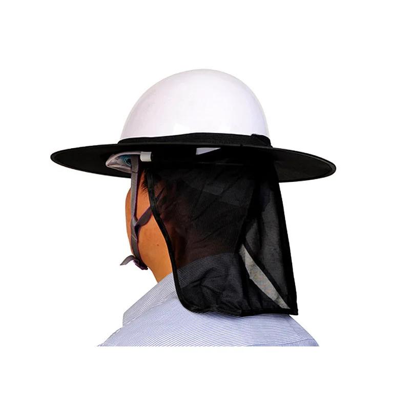 Casco di sicurezza riflettente per edilizia, protezione per il collo, casco parasole, strisce riflettenti, kit di protezione solare estiva, prevenzione delle scottature