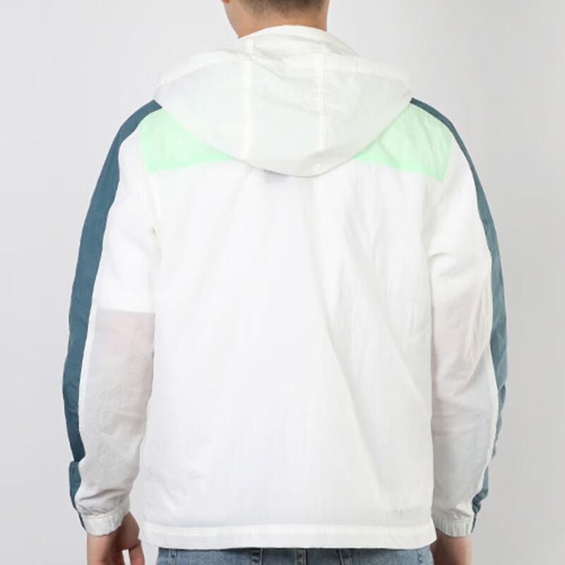 Nike Sportbekleidung Weblogo Packbare Kapuzenjacke Herren Jacken Weiß Grün CU4310-133