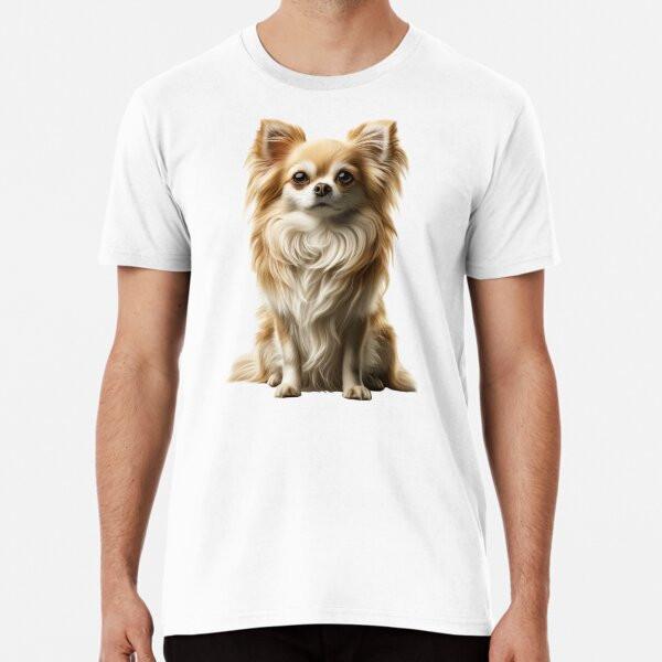 

Sweet long haired golden Chihuahua Premium T S to 5XL Made in the AU/USA T-Shirt M