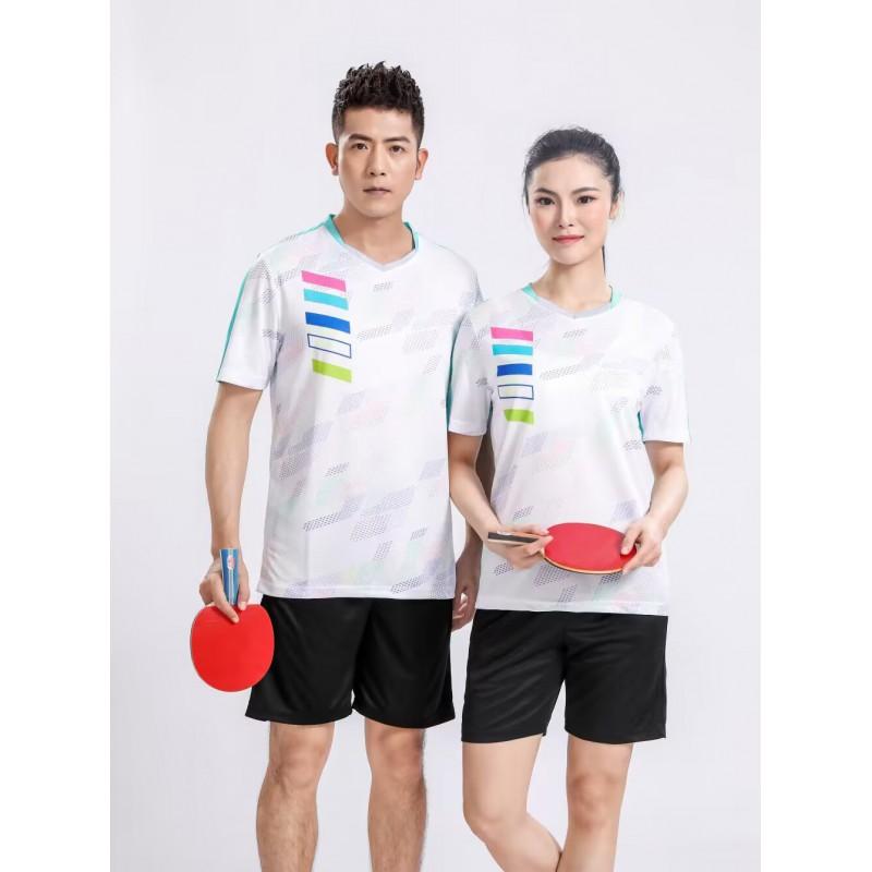Short Sleeve Sports Shirts Men Women Table Tennis Badminton Training Jerseys Plain Athletic Tops