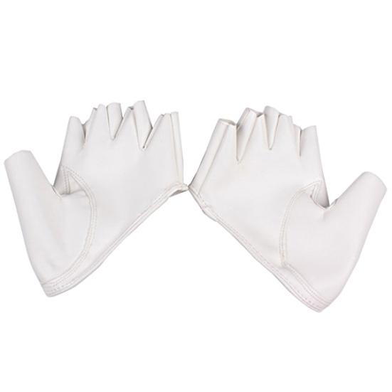 Lady Fashion Faux Leather Half Finger  Gloves Driving Pole Dancing Show Gloves