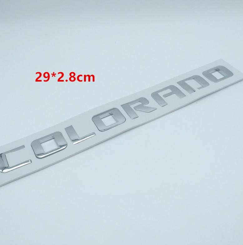 1pcs ABS for COLORADO Car Letter Rear Trunk Bumper Emblem Sticker Badge Decal styling auto Accessories