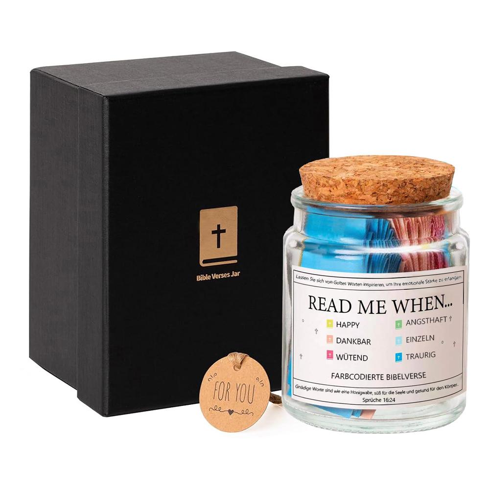 Bibelverse im Glas Christliche Schriftkarten für tägliche Besinnung und geistliche Führung Geschenk für geliebte Menschen