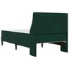 Bed Frame with Mattress Dark Green 80 X 200 Cm Velvet