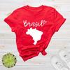 Brasil T Shirt Lover City Travel Summer Trip Traveler S Map Brazil For Brazilians