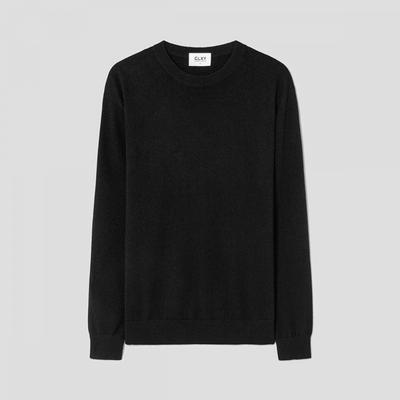 Glxy Cashmere Blend Crew Neck Sweater Black Gc6951s045