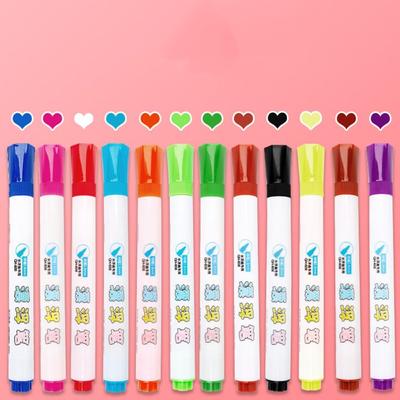 Erasable Water Floating Painting Brush Colorful Whiteboard Pen Water Painting Pen Environment Protection Drawing