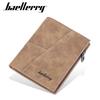 Wallet Men's Short Style European American Retro Multi Card Business Ticket Holder Vertical Zipper