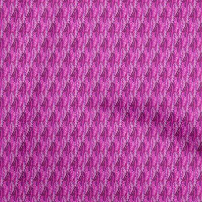 Cotton Flex Fuschia Pink Fabric Feather  Diy Clothing Quilting Fabric Print Fabric By Yard 40 Inch