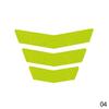 3Pcs Motorcycle Stickers Reflective Warning Trapezoidal Arrow Tail Fender Car Truck Bike Racing Body Bumper Decal Adhesive Tape