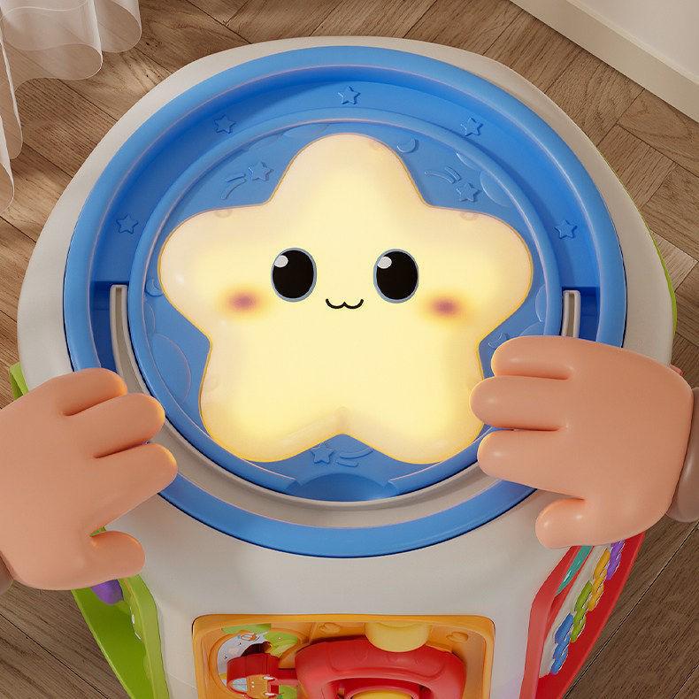 Baby Musical Hand Drum Toy - Educational 6-Sided Cube for 0-1 Year Olds