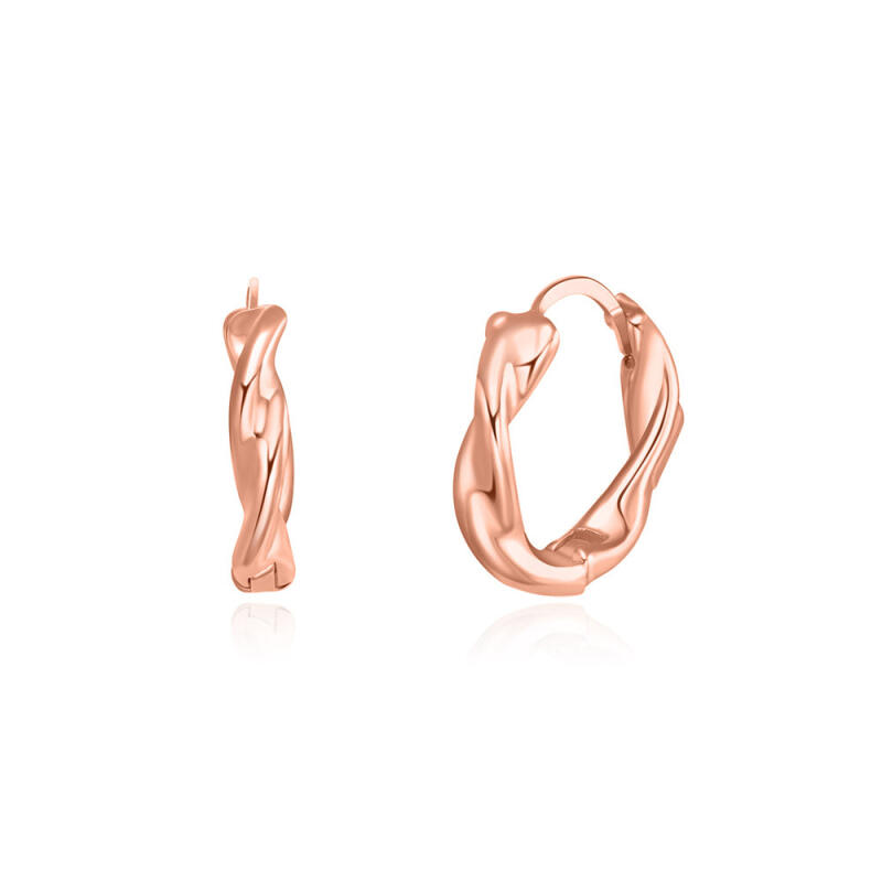

14K Gold Pin Herdi One-Touch Earrings white gold