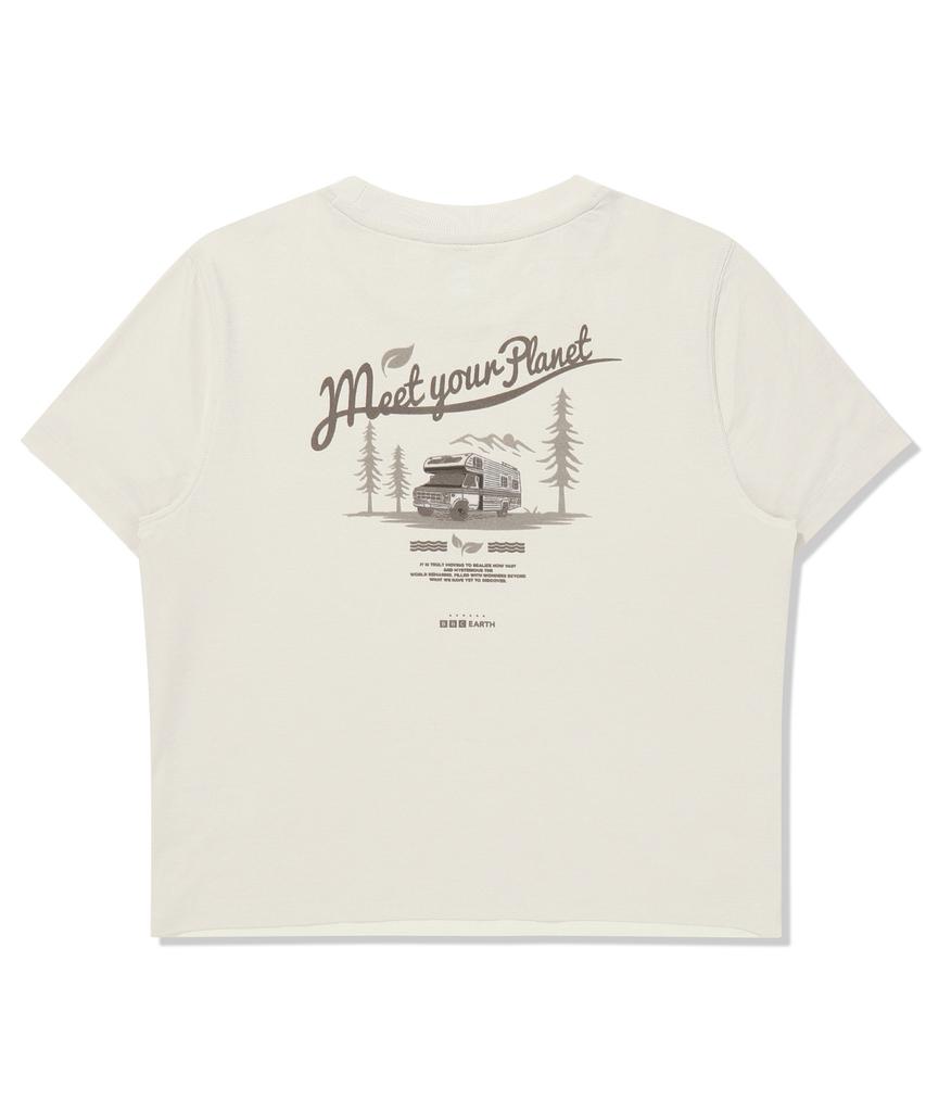 BBC EARTH Women'S Camp Circus Policott Tee Ivory