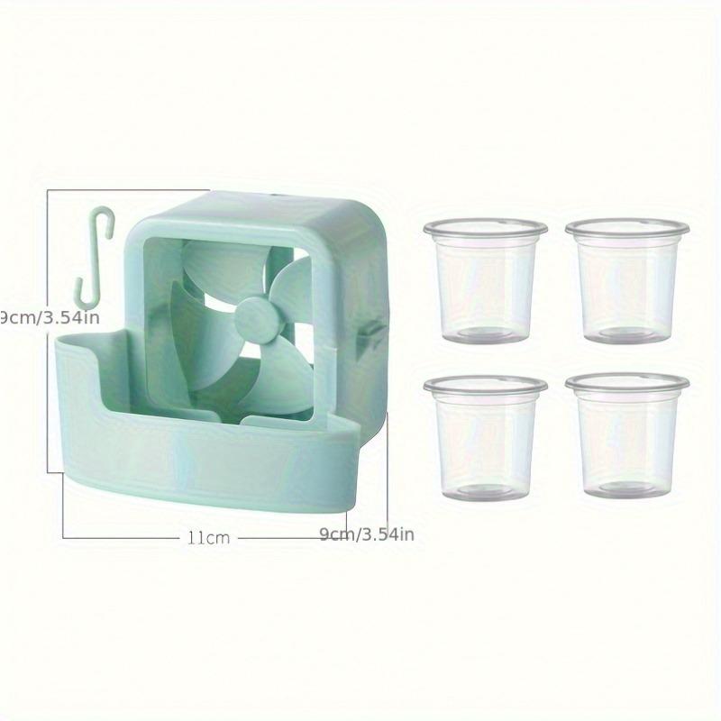 

Portable Fan Ice Mist Cooler - Lightweight Durable Plastic Dual-Compartment Cooling Technology Easy Installation for Home Office синий