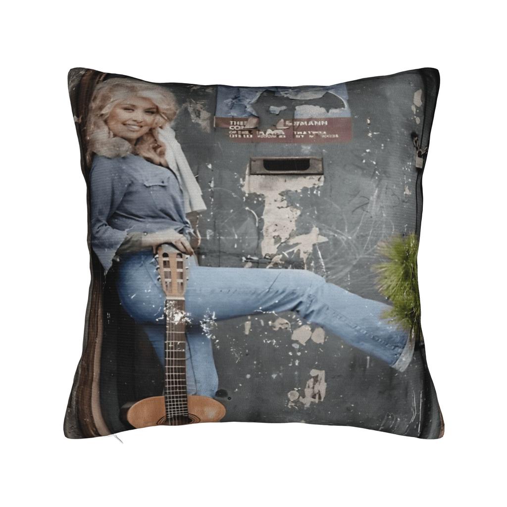 Singer Dolly Parton Pillow Case Square Pillow Cover For Living Room Chair Novelty Pillowcases