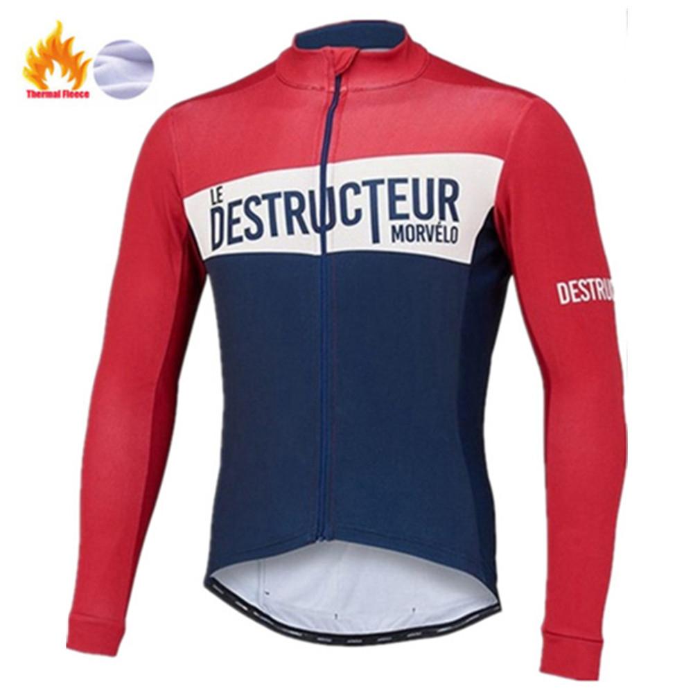 

2026 Winter Warm Thermal Fleece Long Sleeve Cycling Jersey Set Bib Pants Ropa Ciclismo Bicycle Clothing MTB Bike Men Pro Team Suit S