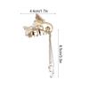Women Hair Claw Zinc Alloy Personalized Stylish Clip with Tassel Ladies Headwear Decoration Wedding Face Washing Clamp