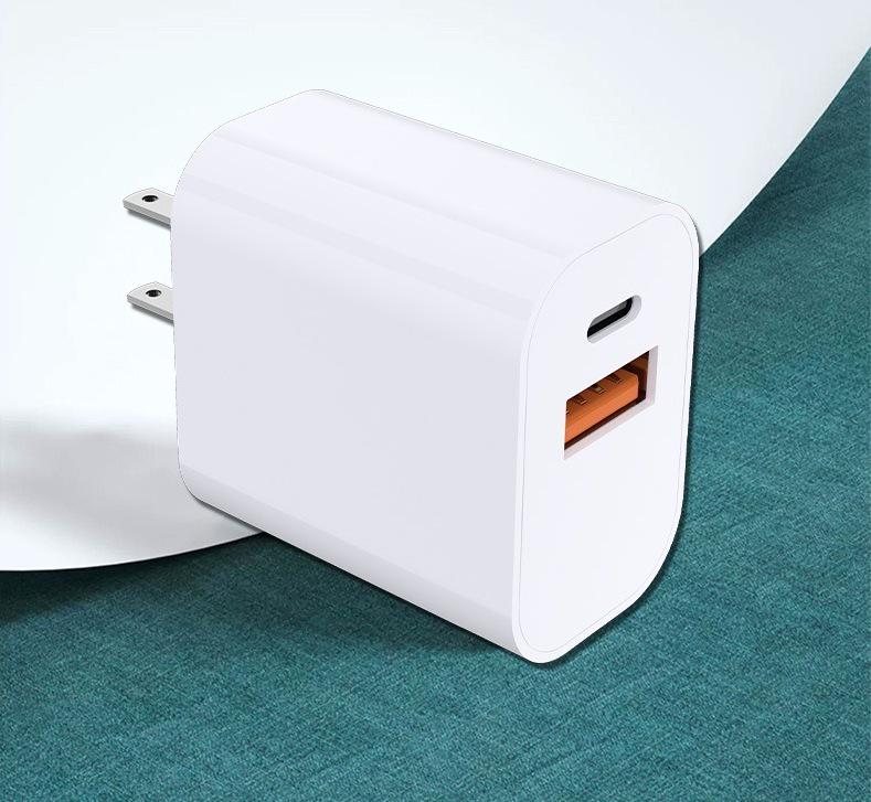 Dual-Port Charger for Apple PD Fast Charging with 16Pro Max Cable Set & Android/iPad Flash Charging
