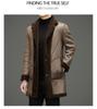 Men's Double-Sided Fur Coat - 2025 Winter Fashion for Middle-Aged Casual Wear