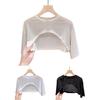 Sunscreen Tops Women Short Sleeve Round Neck Tee Shirt Solid Color Thin