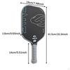 Carbon Fiber Pickleball Paddle Racket 14 cm Handle Breathable Gripping 16 mm Thick