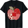 Cute Patchwork Neat Apples Start of School Teacher Student T-ShirtWill Be Opened In a New Window or Tab