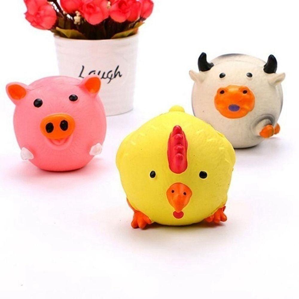 Cute Latex Chicken Shape Pet Squeak Toys Simulation Screaming Chicken Squeaker Dog Cat Puppy Chew Sound Toys