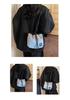 Women's Outdoor Casual Crossbody Bag with Drawstring Closure - Fashionable Single Shoulder Bag for Everyday Use