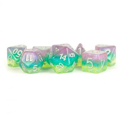 MDG Layer Stardust Resin Polyhedral Dice Set 16mm (Radiance)