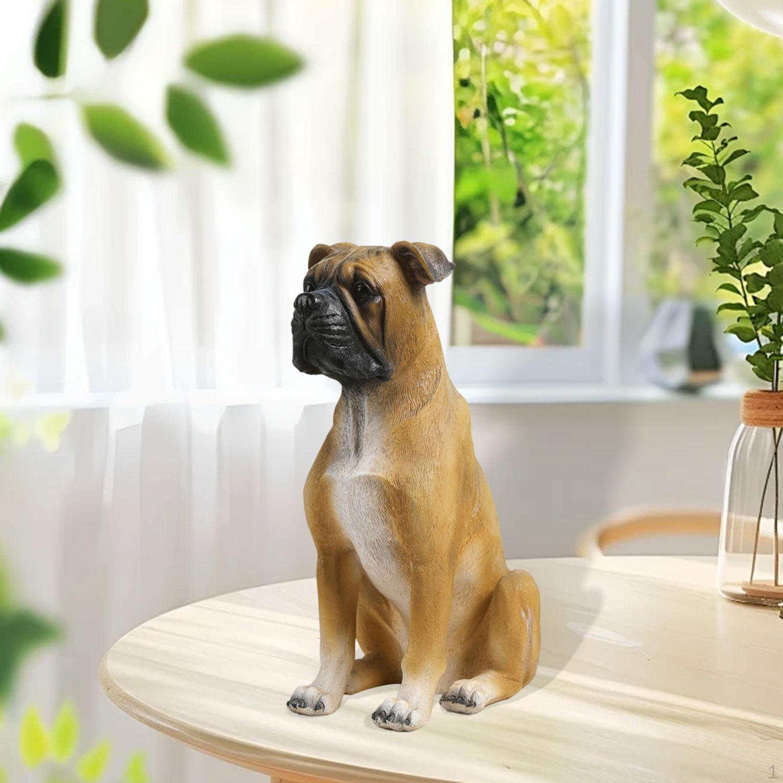 

Коллекция украшений из смолы в виде статуэтки собаки для внутреннего оформления гостиной офиса коричневый