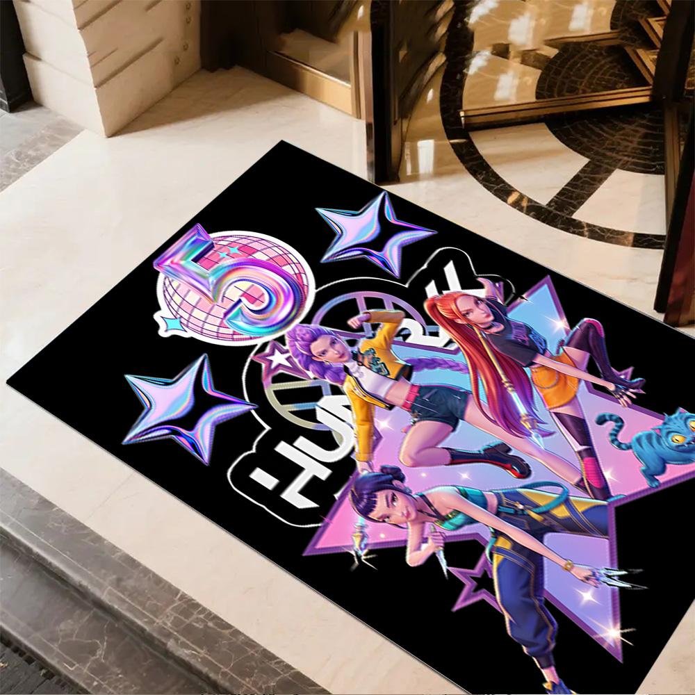 Dance Party Stars Area Rug Perfect for Playrooms Bedrooms Outdoor Decorate room Antislip Carpet Anime Office Decor Perfect Gift for Friends & Family