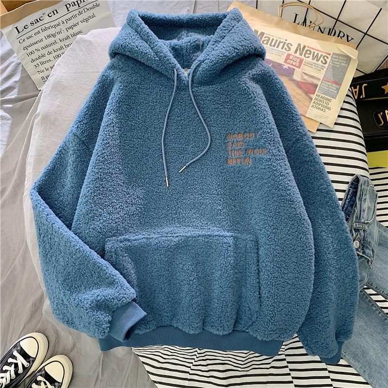 Girls Hoodie Sweater With Embroidery For Casual Fall Winter Wear
