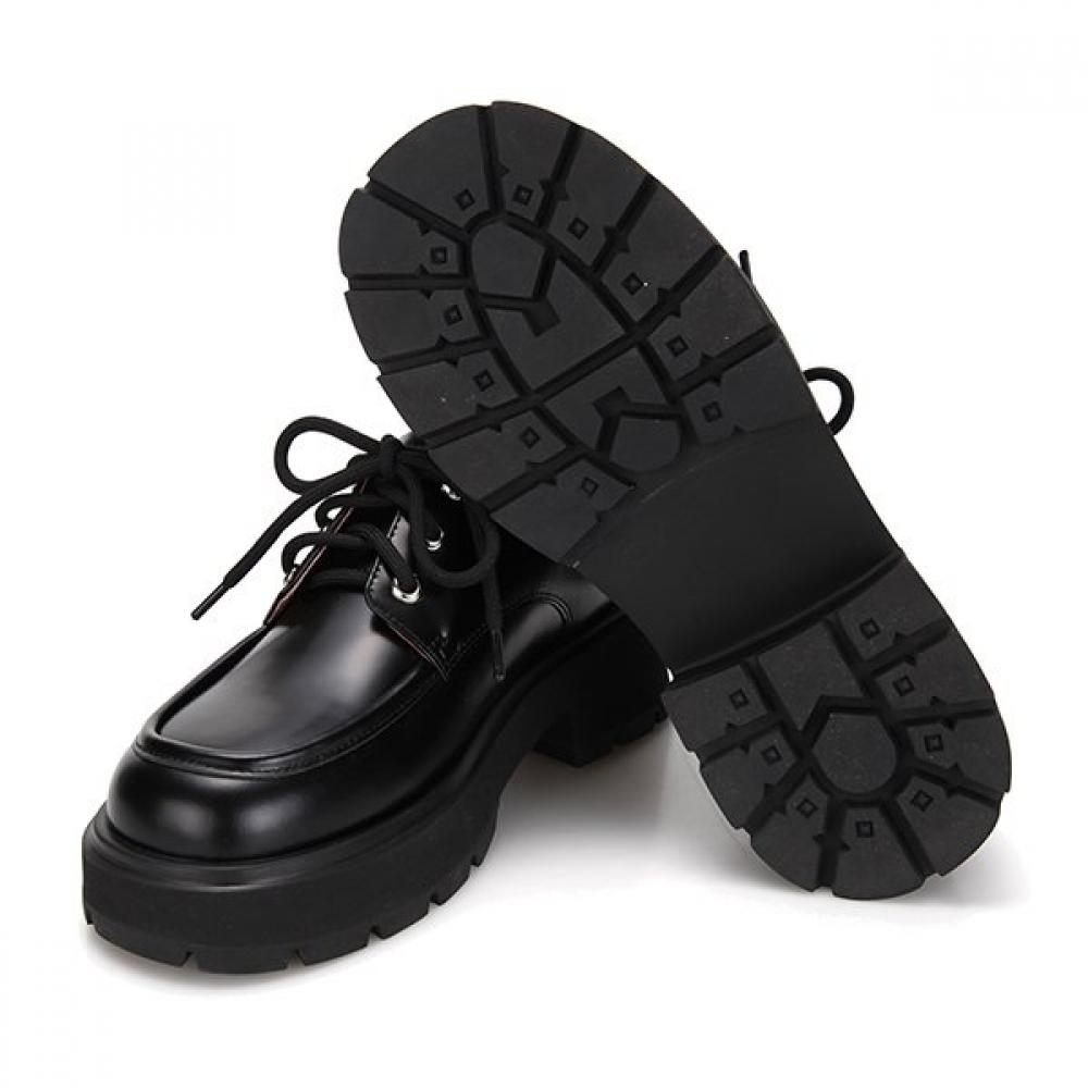 BARBARA Leder Chunky 5cm Derby Loafer Bbg540bk