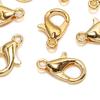 50Pcs Lobster Hooks Plated Multipurpose DIY Bracelet Necklace Key Ring Lobster Clasps Jewelry Findings