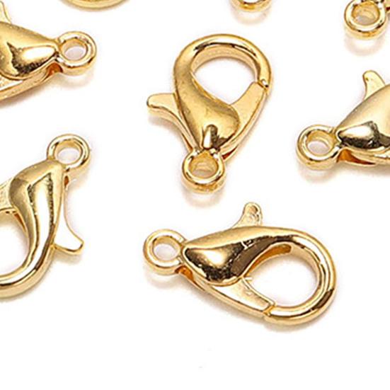 50Pcs Lobster Hooks Plated Multipurpose DIY Bracelet Necklace Key Ring Lobster Clasps Jewelry Findings