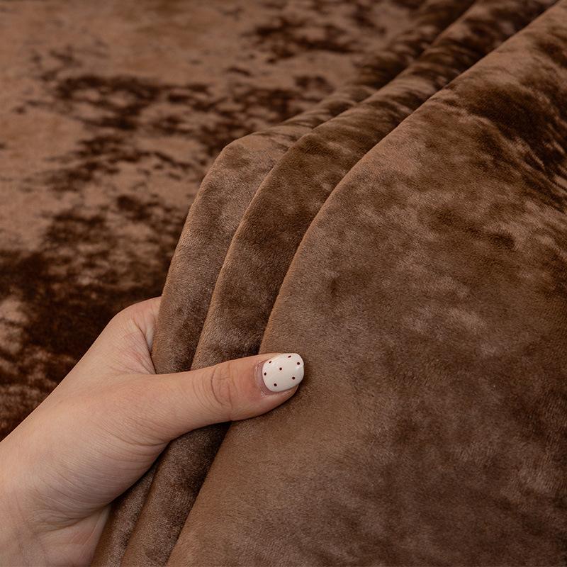 Snowflake Fleece Sofa Cushion Thickened Plush Non-Slip Seat Cushion  New All-Inclusive Anti-Cat Scratch Sofa Cover Cover Cloth Towel