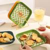Reusable Easy To Clean Bone Dish BPA Free Stackable Storage Fruit Pattern Plastic Snack Tray