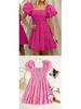 Spring European & American Women's Camisole Dress: Pleated Patchwork A-line with Wide Hem