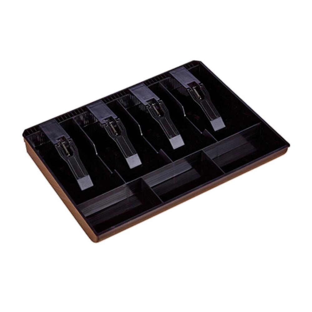 Multi-grids Cashier Box Plastic Clip Multifunctional Drawer Cash Tray Plastic ABS Compartments for Money Storage Storage Box