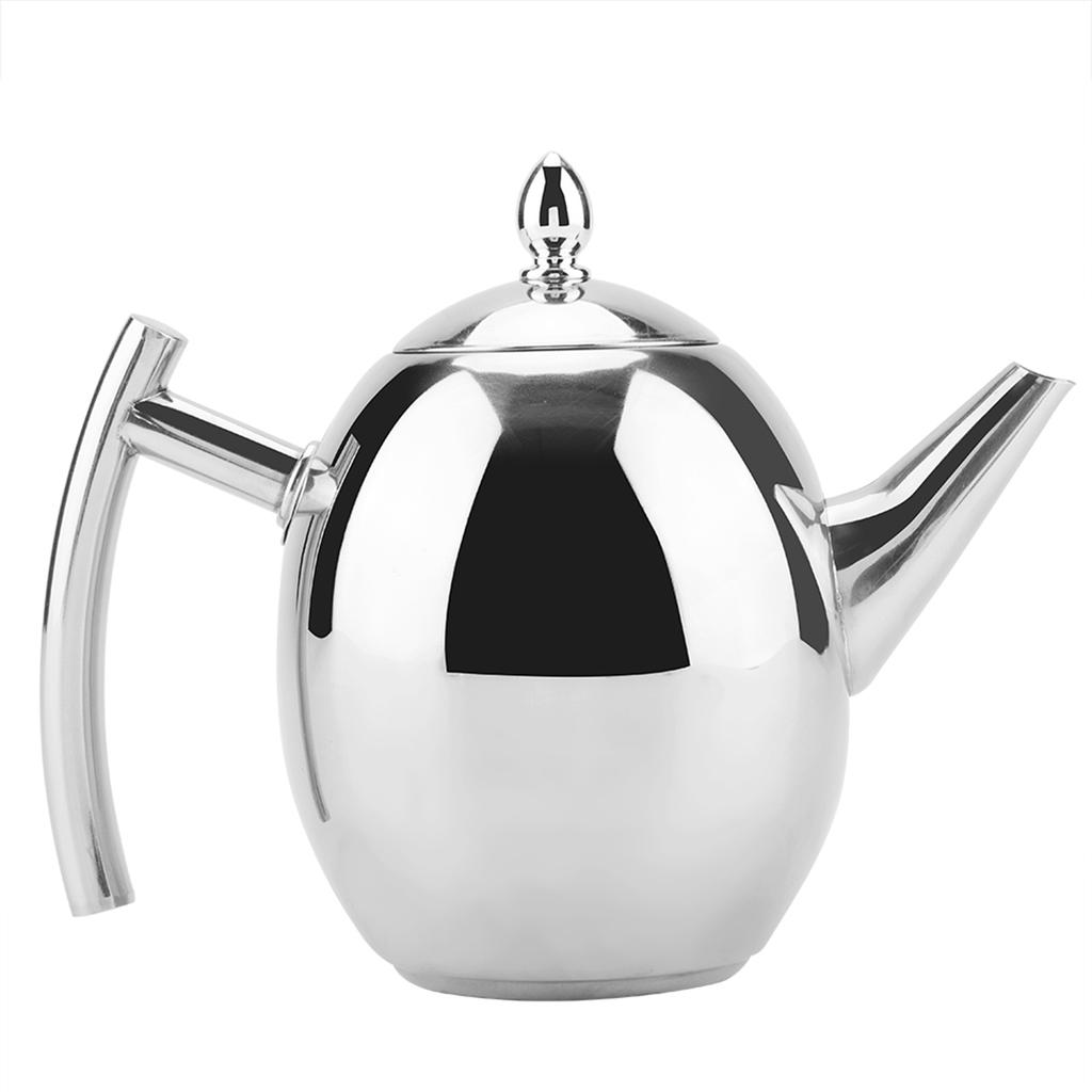 Coffee Water Kettle Stainless Steel Teapot Tea Coffee Water Kettle Container with Removable Mesh Filter 1000ml/1500ml