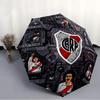 Printed Club Atlético River Plate Printed Folding Umbrella,Outdoor,Leisure,And Travel Umbrella,Durable Umbrella Fabric,Birthday And Holiday Gift