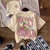 Women's Letter-printed Crew Neck T-shirt, Summer Casual and Comfortable Short-sleeved Clothes, Daily Wear Fashion Crew Neck Shirt