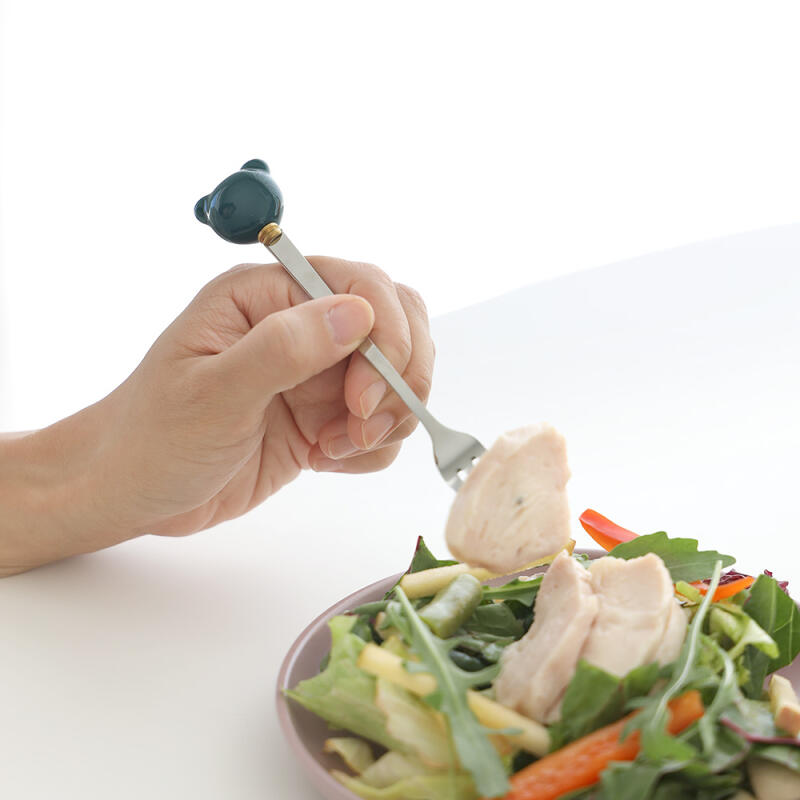 Bear Bear Teaspoon Tea Fork (4 colors) teaspoon/deep green