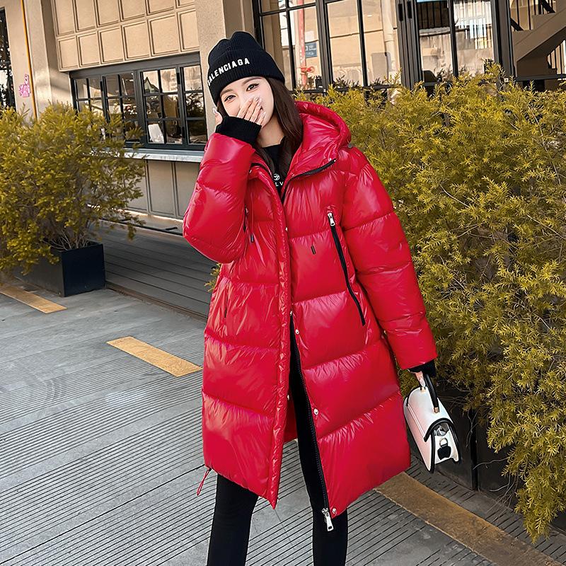 Iarnă nou versatilă modă cu glugă haine largi de bumbac pentru femei jachetă subțire de bumbac căptușită