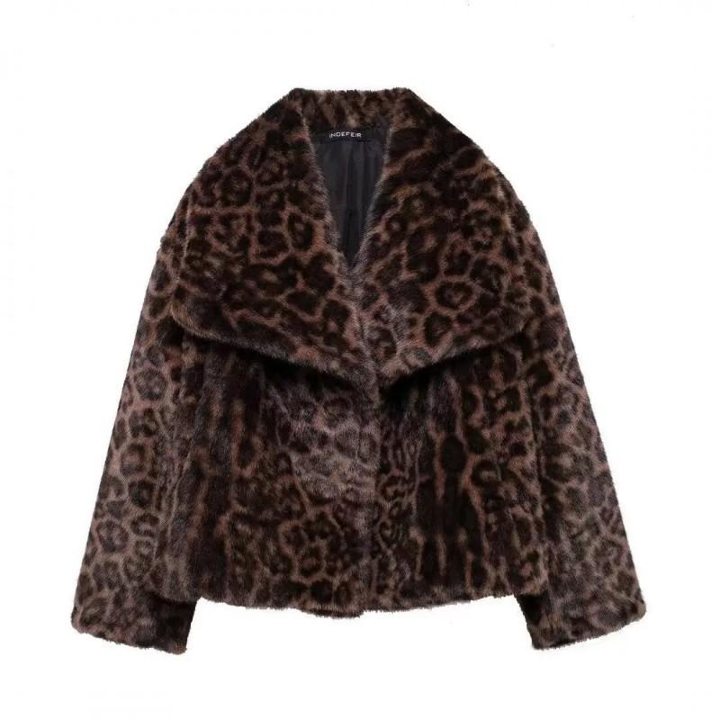 ZA Womens Thick Faux Fur Coat Winter Warm Fluffy Jacket Daily Wear