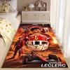 Sports Area Rug, Charles Leclerc Ferrari F1 16 Desert Sunset Helmet Poster, Fan Cave Decor, Non-Slip Mat