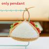 Cake Three Fun Names Coffee Biscuits Plush Toy Pendant For Decoration Bag