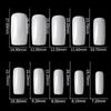 500 pcs/bag French Full Cover False Nail Tips Without Trace Acrylic Artificial Fake Nails Art Manicure Tools